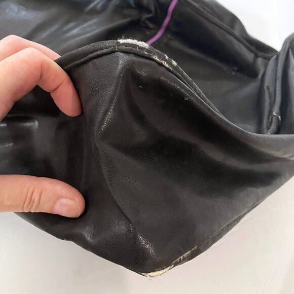 VINTAGE BAD BADTZ MARU HELLO KITTY SANRIO BLACK SHOULDER CROSSBODY BAG BRIEFCASE - Picture 13 of 15